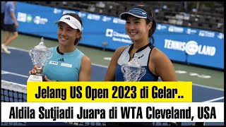 ALDILA SUTJIADI JUARA DI WTA CLEVELAND USA [upl. by Hoang]