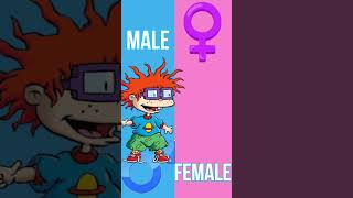 Rugrats GenderSwap Edit Shorts ❤️ Chuckie ❤️ Tommy Pickles ❤️ Angelica Pickles ❤️ Kimi [upl. by Anelaj]