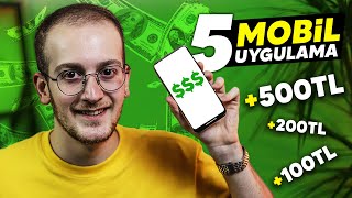 PARA KAZANDIRAN 5 MOBİL UYGULAMA Telefondan Para Kazanma Yolları [upl. by Cristie]