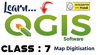 Map Digitisation কিভাবে করবে  QGIS Software Class 7 qgistutorials [upl. by Dhruv]