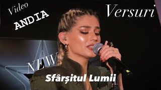 █▬█ █ ▀█▀ Andia  Sfârșitul Lumii Versuri  Lyrics [upl. by Bourn]