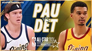 Team Pau vs Team Detlef Full Game Highlights  Feb 16  2024 NBA Rising Stars Game [upl. by Akemaj]