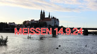 BEGINN DER HOCHWASSER LAGE MEISSEN 14924 [upl. by Kronfeld]