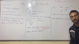 Algèbre 1 Polynômes et fractions rationnelles Examen N2 [upl. by Stanleigh]