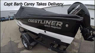 Taking Delivery of a Crestliner Raptor 1850 from Kens Sports [upl. by Onihc245]