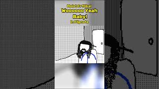 WOOOO YEAH BABY funny flipnote animation animationmeme meme shorts penguinz0 moistcr1tikal [upl. by Inness]