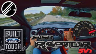 Ford F150 Raptor SVT 62 V8 416 PS Top Speed Drive On German Autobahn No Speed Limit POV FORDF150 [upl. by Dinnage]