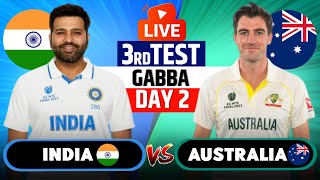 Live IND Vs AUS 3rd Test Match Day 2  Cricket Match Today  IND vs AUS live 1st innings livescore [upl. by Adnilra]