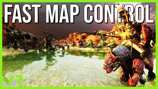 DOMINATING MAP CONTROL  Realms of Ruin  Orruk vs Orruk PVP Gameplay  1vs1  No Commentary [upl. by Ahsienat]