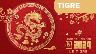 Horoscope chinois 2024  le signe du Tigre astrologie 2024 année du Dragon de bois [upl. by Ivon]