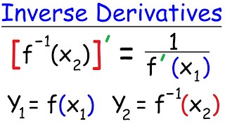 Derivatives of Inverse Functions  Calculus [upl. by Anaitsirhc99]