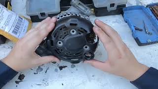 How To Replace Alternator Brushes and Voltage Regulator on a Denso Alternator [upl. by Noved308]