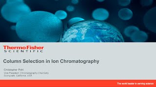 Column Selection in Ion Chromatography [upl. by Elbert]