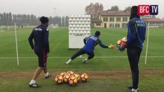 Allenamento dei portieri in preparazione di BFCEmpoli [upl. by Assirec542]