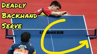 BACKHAND SERVE tutorial  Same motion Different SPIN [upl. by Hatcher]