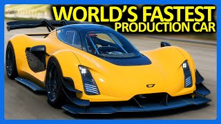 Forza Horizon 5  Worlds FASTEST Production Car FH5 American Car Pack [upl. by Norean23]