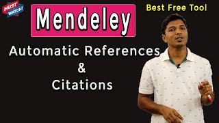 Mendeley Automatically Generate References amp Citations II Four Simple Steps II My Research Support [upl. by Hploda]