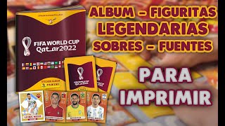 Álbum  Figuritas Mundial Qatar 2022 Panini para imprimir [upl. by Mauri]