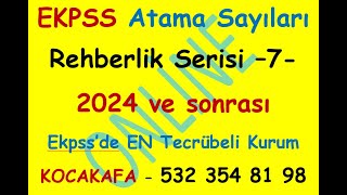 EKPSS 2024 sınav ile ilgili istatistikler Rehberlik videosu 7 [upl. by Ahseekal]