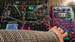 Eurorack Modular  SP404 MK2 Techno Jam 2 [upl. by Nahtnahoj648]