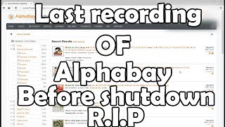 Video showing AlphaBay  RIP Alexandre Cazes [upl. by Hadeehsar]