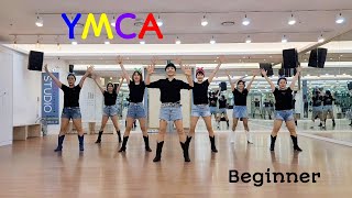 YMCA Line Dance Beginner Level [upl. by Ymia605]