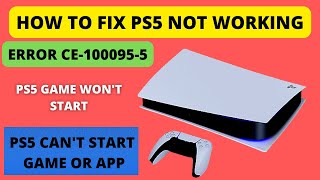 FIX PS5 ERROR CE1000955  PS5 GAME WONT START  PS5 CANT START GAME OR APP [upl. by Nairim]