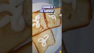 Quick and Easy Scrambled Egg Sandwich Recipe shorts trendingshorts viral [upl. by Helenka]