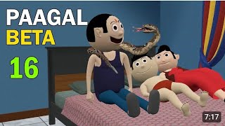 Pagal beta Bittu desi cartoon comedy Hindi mein CS Bisht vines cartoon video [upl. by Eile498]