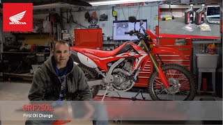 2020 Honda CRF250L Oil Change [upl. by Lorna]