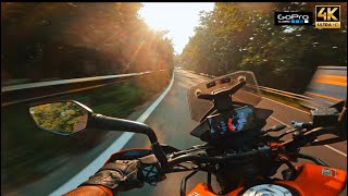 Late afternoon ride POV KTM 390 ADVENTURE SW  RED ROOSTER EXHAUST RAW SOUND 4k PART 1 [upl. by Ylrebmek]