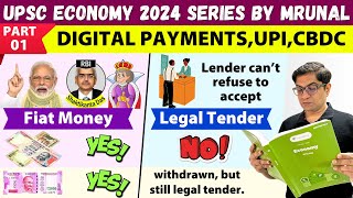 Economy Win24 Ep01 Digital Payment UPI Card Tokenization CBDC Cryptocurrency TheMrunalPatel [upl. by Ahsaet]