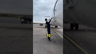 Flight Attendant Opened the Door of Plane First Time shorts [upl. by Fox]