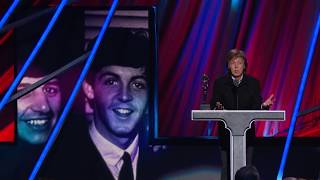 Paul McCartney Inducts Ringo Starr at the 2015 Rock amp Roll Hall of Fame Induction Ceremony [upl. by Robison562]