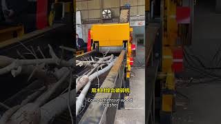 Log brancheswaste formwork easily crushedlarge outputhigh efficiency woodcrusher wood machine [upl. by Ladew]