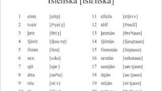 Icelandic Numbers 120 [upl. by Channa]