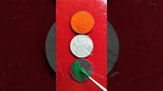 Great Indian flag colour on coin 🇮🇳nationalflage art nationalflagday [upl. by Cyrill]