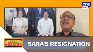 Afternoon Delight  VP Sara’s resignation from PBBM Cabinet long overdue – analyst [upl. by Nafets]