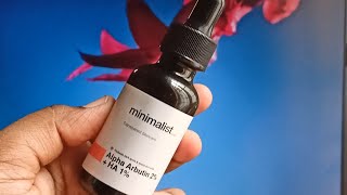 Minimalist Alpha arbutin Serum Texture Janani [upl. by Ahrat]