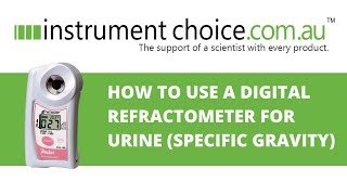 How to Use a Digital Refractometer For Urine Specific Gravity [upl. by Anialahs]