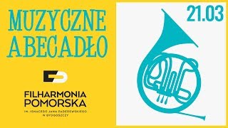 Muzyczne Abecadło  W jak waltornia  Filharmonia Pomorska [upl. by Jerz]