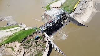 Wixom Lake and Edenville Dam after Dam Failure [upl. by Nissie]