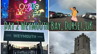 Day 2  Weymouth Bay  Dorset  UK  Hail  Rainbow  Caravan  Buffet  DJ  Quite Brazen Band [upl. by Navada731]