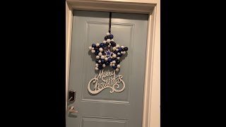 diycrafts Christmas in July 2023 Dallas Cowboys Christmas Wreath or Man Cave Wreath [upl. by Fleeta]