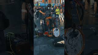 London Streetmusic🔥😳 busking streetmusic bluesrock slideguitar footdrums livemusic blues [upl. by Ody]