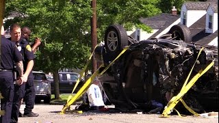 North Arlington NJ Serious Accident with Rollover and fatality 37 Noel Drive May 21st 2017 [upl. by Anilyx283]