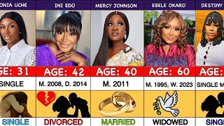 Top 50 Nollywood Actresses Their Real Age amp Marital Status 2024 will surprise you [upl. by Glenda]