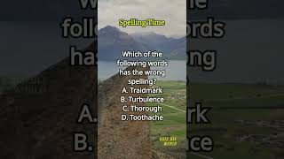 Spelling Time 480 spelling englishlearning englishvocabulary questions quiz [upl. by Meuser154]