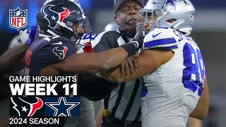 Houston Texans vs Dallas Cowboys Game Highlights  NFL 2024 Season Week 11 [upl. by Portia]