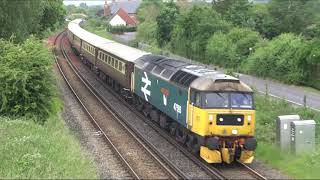 47712 amp 47593 working The Dorset Coast Statesman seen near Weymouth and Wool 150624 [upl. by Pathe]